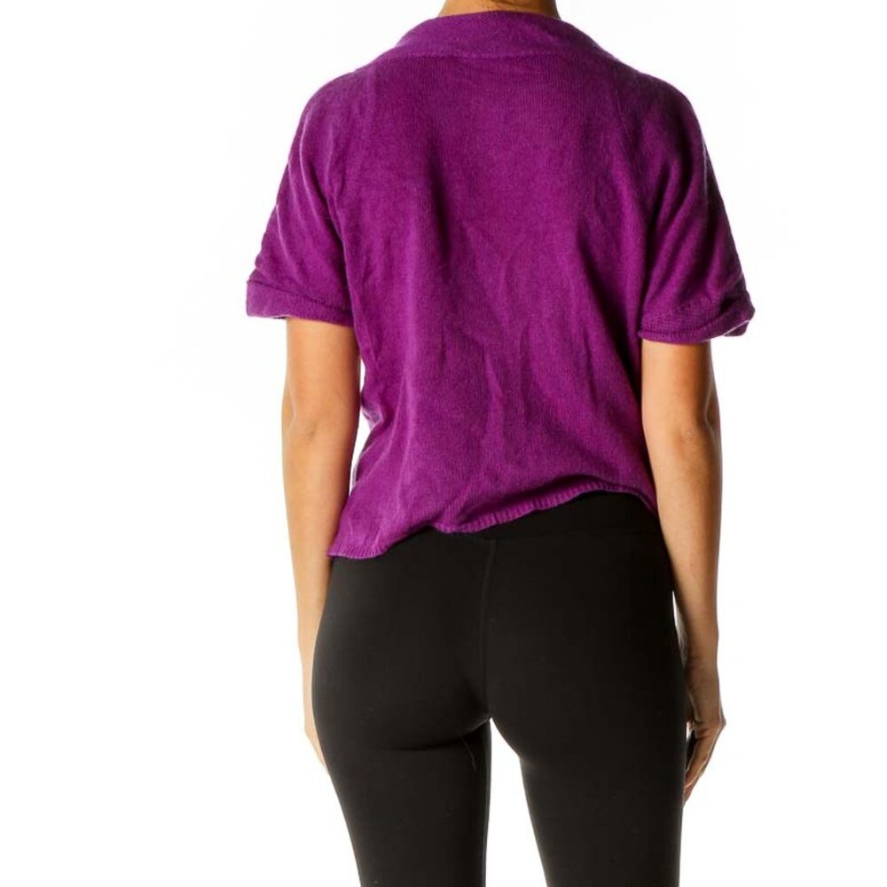 Qi Purple Cardigan - Picture 3 of 3